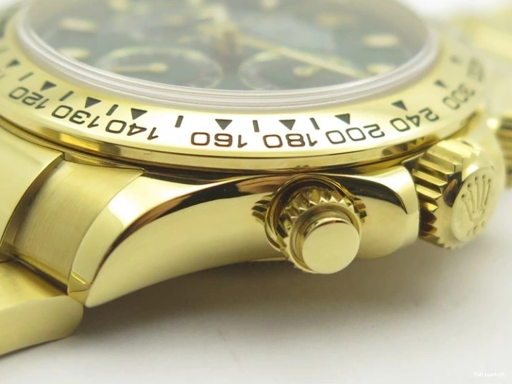 Plated YG 904L 1:1 116508 And SS Case Bracelet Green Clone Edition Dial Best Super A4130 ARF Daytona 0414